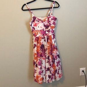 Anthropologie dress beautiful autumn print